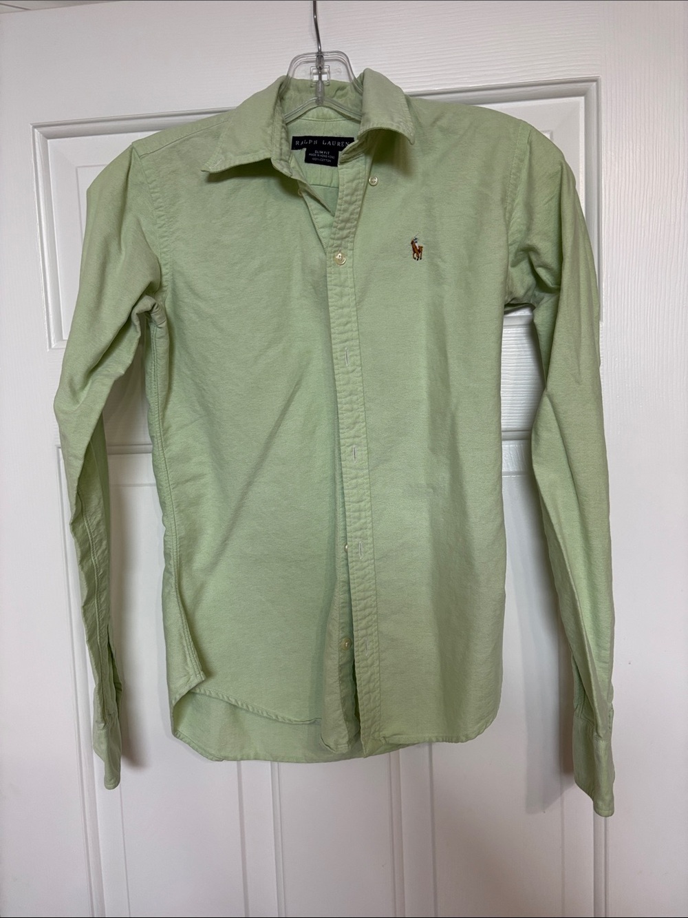 Ralph Lauren Light Sage Button-Down Oxford Shirt